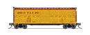 PREORDER Broadway Limited Imports N 10486 40' Wood Stock Car, Union Pacific Yellow w/ Brown, No Sound, 2-pack, N Scale (48272, 48