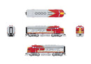 PREORDER Broadway Limited Imports HO 10531 EMD F3 A/B, ATSF 34L/34A, Warbonnet Scheme, A-unit No-Sound / DCC-Ready, Unpowered B