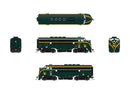 PREORDER Broadway Limited Imports HO 10538 EMD F3A, CNJ 58, Green & Yellow, Paragon4 Sound/DC/DCC