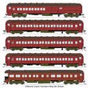 PREORDER Broadway Limited Imports N 10650 Pennsylvania Heavyweight 5-Car Passenger Set, 1930's Era, N (PB70 #5034, P70 #823, P70 #989, P70 #1042, Z74d #120 "Pennsylvan