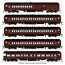PREORDER Broadway Limited Imports N 10652 Pennsylvania Heavyweight 5-Car Passenger Set, 1950's Era, N (PB70 #4792, P70 #3435, P70 #3609, P70 #3724, Z74d #7509 "Oh