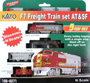 Kato N 1066271-S F7 Freight Train Set, Santa Fe