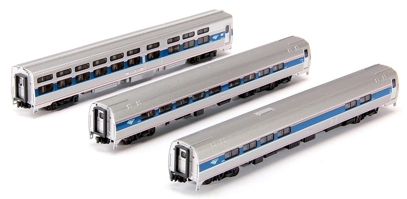 Amfleet Viewliner Intercity Express Phase VI 3-Car Set, N Scale