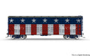PREORDER Broadway Limited Imports HO 10729 40' Wood Stock Car,  4-Pack, No-Sound, HO Scale (1 each: Independence Day, Halloween, Merry Christmas, Hap