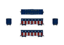 PREORDER Broadway Limited Imports HO 10729 40' Wood Stock Car,  4-Pack, No-Sound, HO Scale (1 each: Independence Day, Halloween, Merry Christmas, Hap