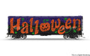 PREORDER Broadway Limited Imports HO 10710 40' Wood Stock Car, Halloween Season Theme, Spooky Sounds, HO S