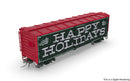 PREORDER Broadway Limited Imports HO 10729 40' Wood Stock Car,  4-Pack, No-Sound, HO Scale (1 each: Independence Day, Halloween, Merry Christmas, Hap