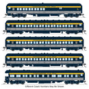 PREORDER Broadway Limited Imports N 10760 C&O Heavyweight 5-Car Passenger Set,  Scheme, N S