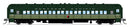 PREORDER Broadway Limited Imports N 10763 NP Heavyweight 5-Car Passenger Set, Loewy Two-Tone Green, N S