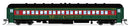 PREORDER Broadway Limited Imports N 10764 Heavyweight 5-Car Passenger Set, Christmas Paint Scheme, N S
