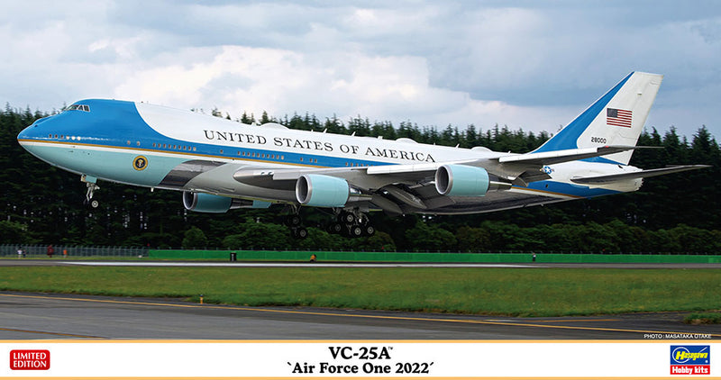 Hasegawa Models 10852  VC-25A “Air Force One 2022” 1:200 SCALE MODEL KIT