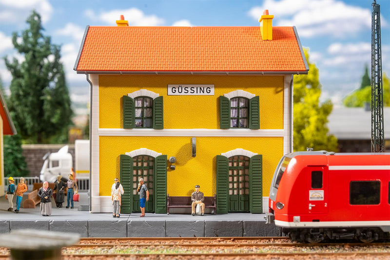 PREORDER Faller HO 110154 Gussing Train Station Kit | 62.49