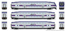 PREORDER Rapido HO 1110036 CEM Bi-Level Commuter 2 Coach and Cab Car Set, Altamont Commuter Express ACE Cab