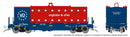 PREORDER Rapido HO 1128018 Greenbrier Transverse Coil Car 3-Pack, Home Shops, Virginian & Ohio V&O (America 250 Scheme, red, blue, white)
