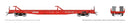 PREORDER Rapido HO 1130004 Marine Industries Piggyback Flatcar 6-Pack, Canadian Pacific Set