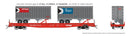 PREORDER Rapido HO 1130504A Piggy Flat CPR with 26'Trail