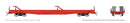 PREORDER Rapido HO 1130999 Marine Industries Piggyback Flatcar, Painted, Unlettered (red)