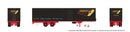 PREORDER Rapido HO 1146037 Fruehauf 40' Fluted-Side Volume Van Trailer with Side Door, Assembled, Overnite