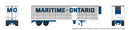 PREORDER Rapido HO 1146056 Trailmobile 45' Dry Van Trailer with Side Door & Reefer Unit, Assembled, Maritime Ontario
