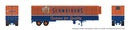 PREORDER Rapido HO 1146068 Trailmobile 45' Dry Van Trailer with Reefer Unit, Assembled, Schneiders Meats