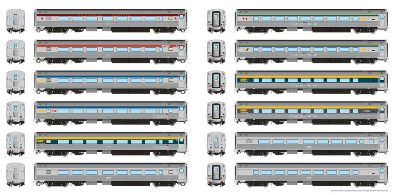 PREORDER Rapido 115112 HO Budd Coach - Ready to Run -- VIA Rail Canada