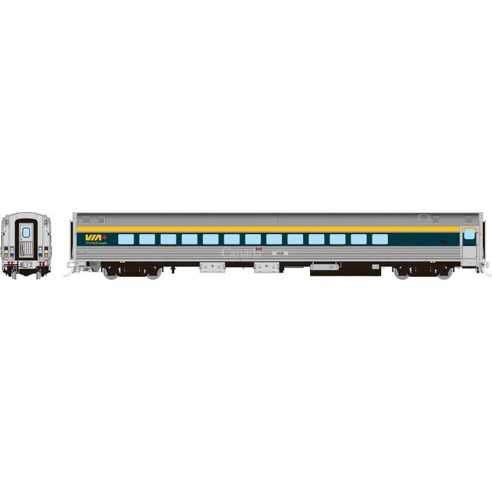 PREORDER Rapido HO 115137 Budd Small Window Coach, VIA Rail
