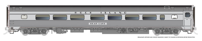 PREORDER Rapido HO 115175 Budd Coach, Rock Island