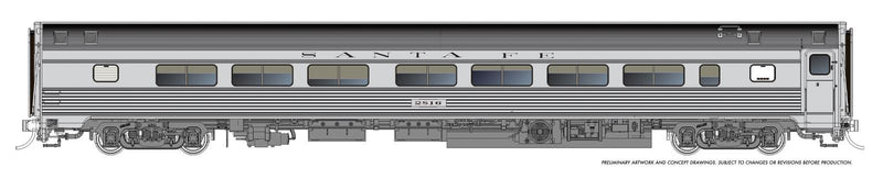 PREORDER Rapido HO 115178 Budd Coach, Atchison Topeka & Santa Fe