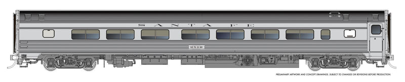 PREORDER Rapido HO 115176 Budd Coach, Atchison Topeka & Santa Fe
