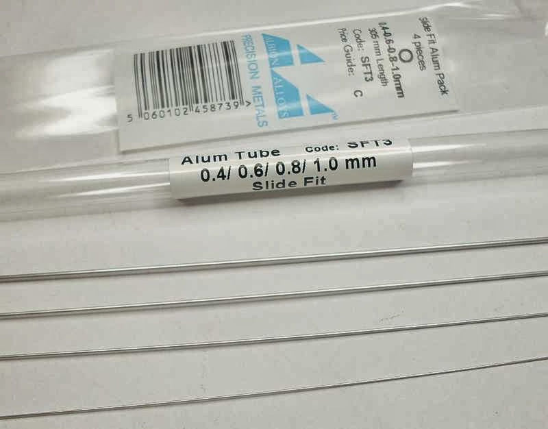 Albion Alloys SFT3 Slide Fit Aluminium Pack 0.4 0.6 0.8 & 1.0 mm 4pcs