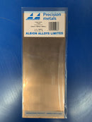 Albion Alloys SM8M Copper Sheet 0.6 mm 1pcs