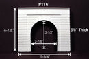 Monroe Models 116 Single Tunnel Portal Groove Face Concrete, HO Scale
