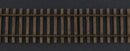 Micro Engineering HO 12-108 Standard Gauge Weathered Flex-Track, 3' Sections (6), Code 55 Rail