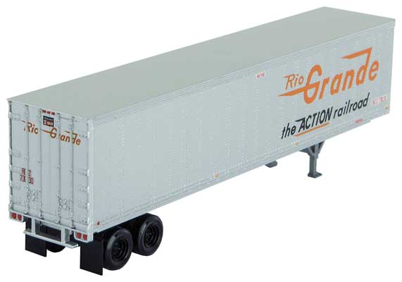 Micro-Trains 45100371 45' Van Trailer, Assembled, Denver & Rio Grande Western