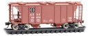 Micro-Trains 9500051 PS-2 2-Bay Covered Hopper, Ready to Run, Santa Fe