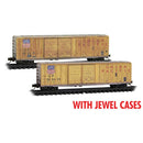 Micro Trains Line 983 05 078 N 50' Weathered Boxcar Union Pacific (2-pack)