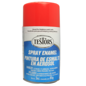 Rust-oleum 1231T Testors Enamel Spray, Bright Red (3oz)