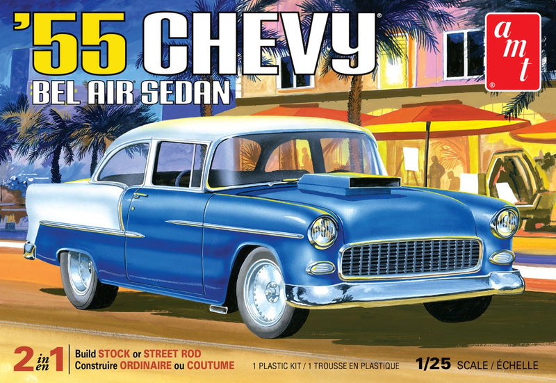 AMT 1119 1955 Chevy Bel Air Sedan 2T Skill 2