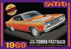 AMT 1217 1969 Ford Torino Cobra Fastback 2T Skill 2