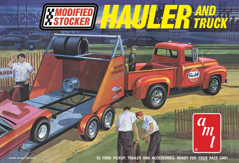 AMT 1310 1953 Ford Pickup Modified Stocker Hauler Gulf Skill 2