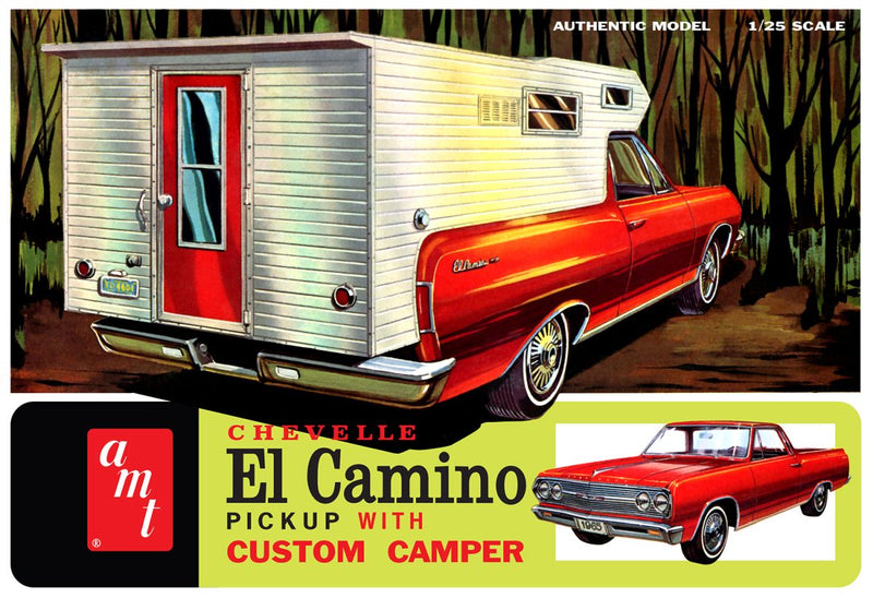 AMT 1364 1965 Chevy El Camino w/Camper Skill 2