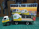 AMT Model Kits 1368 1966 Dodge L700 Truck w/Flatbed Racing Trailer Skill 3