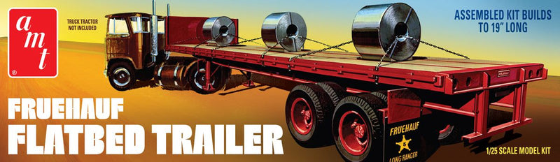 AMT Model Kits 1399 Fruehauf Flatbed Trailer Skill 3