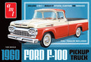 AMT Model Kits 1407 1960 Ford F-100 Pickup w/Trailer New Tooling Skill 2