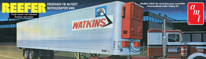 AMT Model Kits 1421 Fruehauf 40' Reefer Trailer Watkins