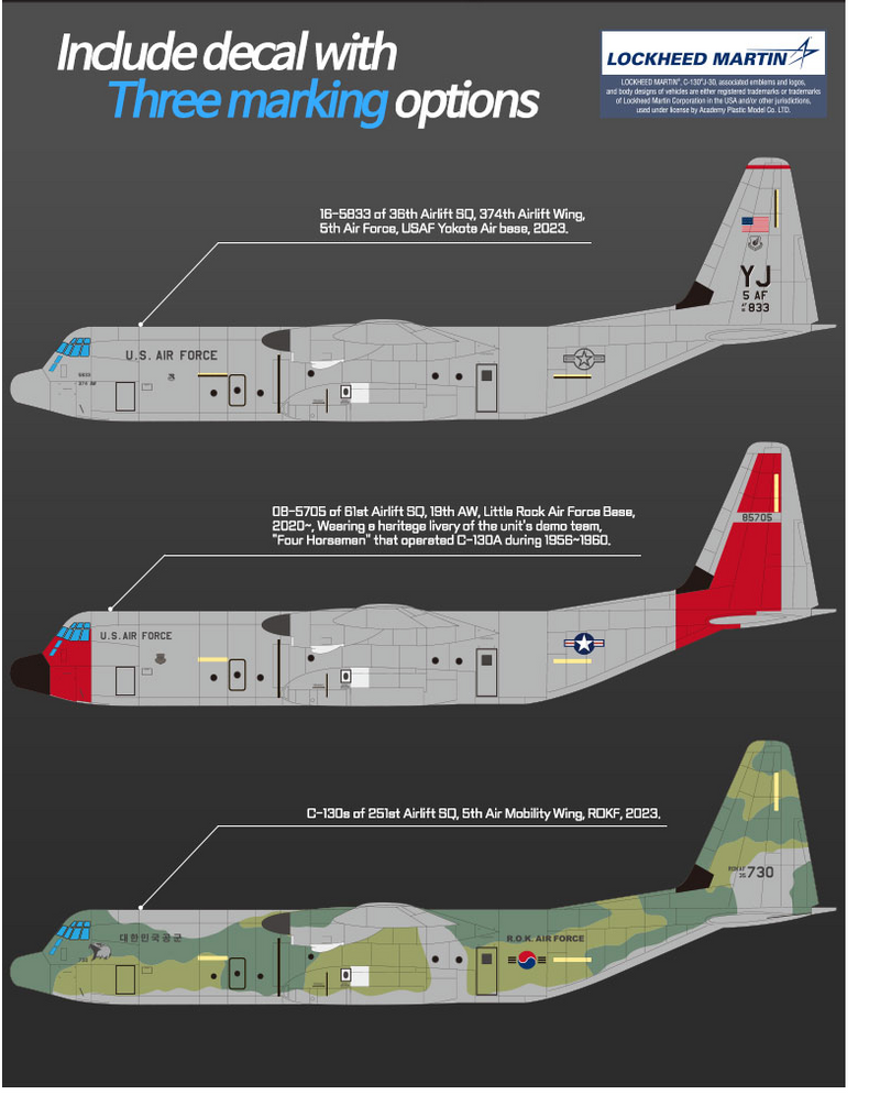 Academy Models 12631 C-130J-30 Hercules 1:144