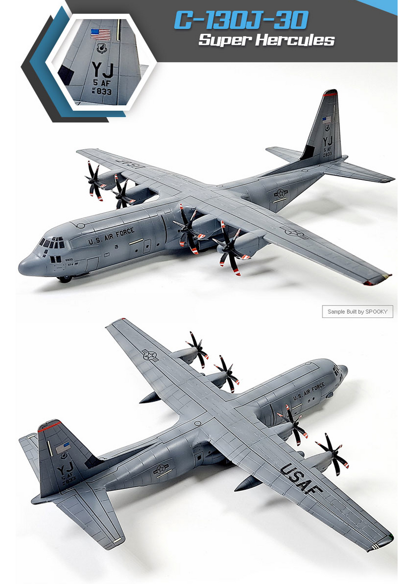 Academy Models 12631 C-130J-30 Hercules 1:144