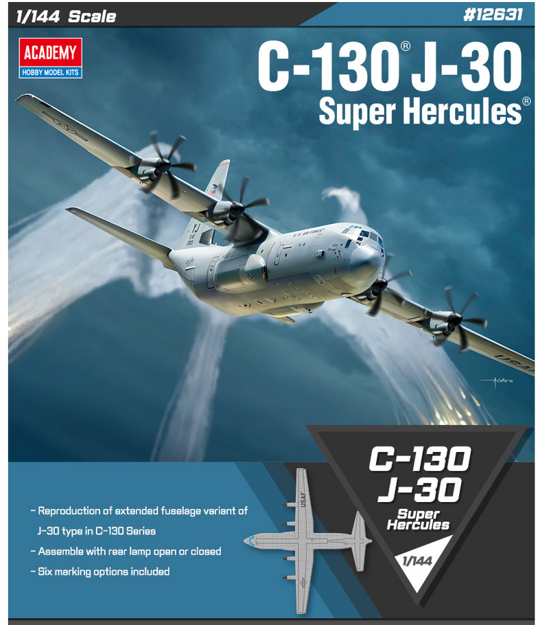 Academy Models 12631 C-130J-30 Hercules 1:144