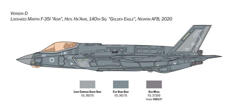 Italeri 1464 - SCALE 1 : 72 F-35A LIGHTNING II CTOL version (Beast Mode)