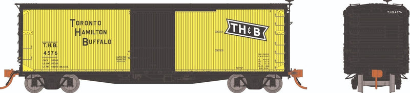 Rapido HO 130115A USRA Double-Sheathed Boxcar, Toronto Hamilton & Buffalo (Yellow Scheme)